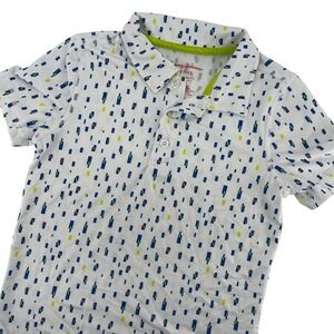 Tommy Bahama Active Polo Shirt Geometric Print Short Sleeve Top‎ Kids Size S